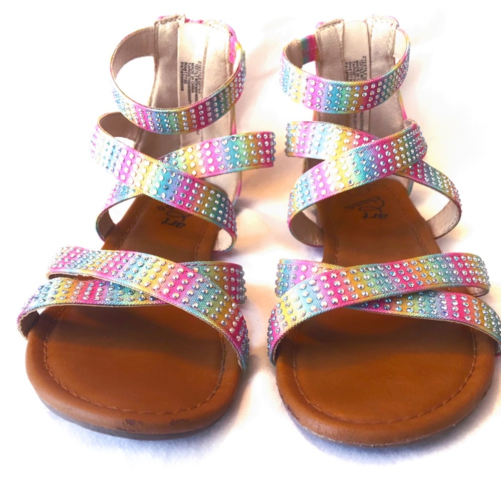 Gladiator rainbow sandals